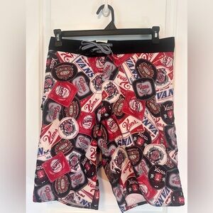 Vans Off The Wall Mens Logo All Oved Print Board Shorts Size 34